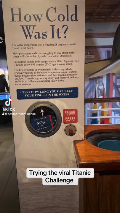 Titanic Museum Attraction - TikTok titanic challenge - Museums Near Me - Branson, Missouri