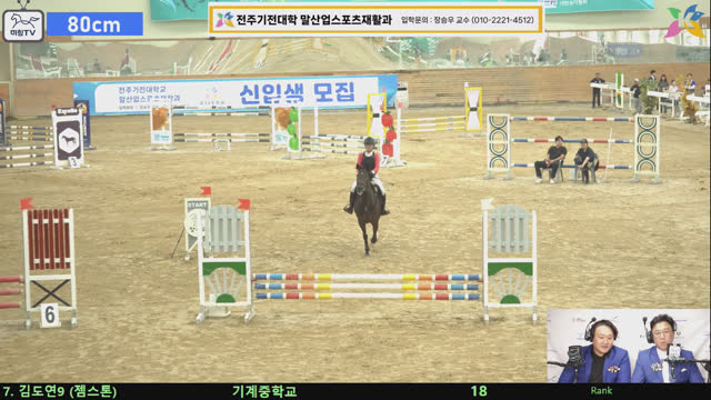 김도연9 (엄지) — 제6회 전북특별자치도지사배 전국승마대회(장애물) · 장애물 80cm
