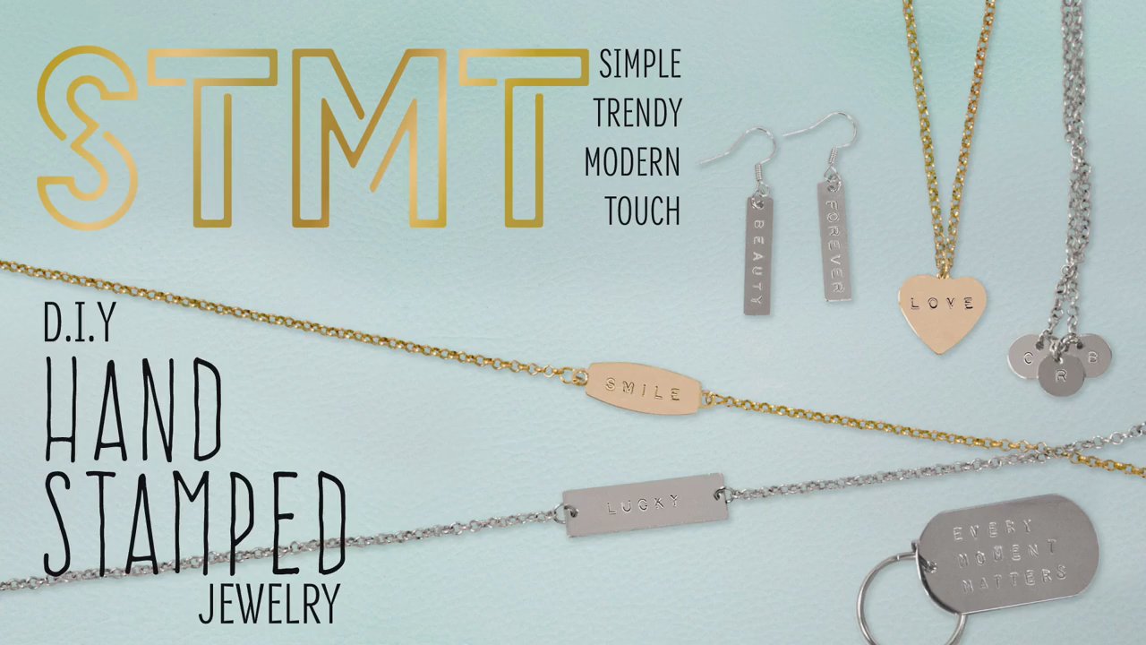 Stamped Initial Bracelet DIY - A Beautiful Mess