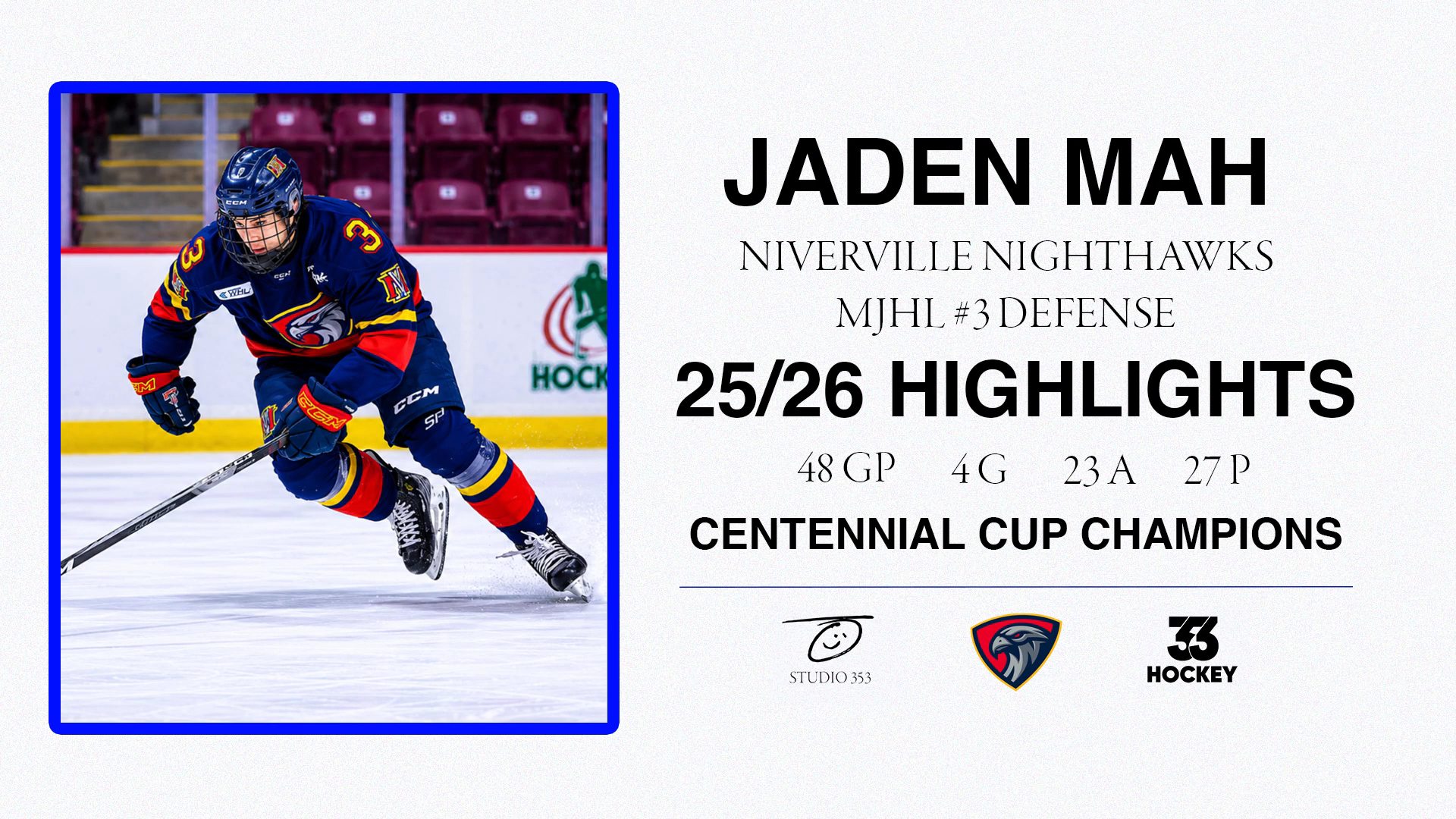Jaden Mah's 2025-26 Highlights: Niverville Nighthawks