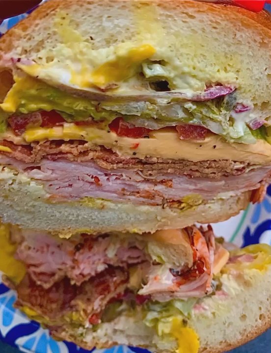 Johnnys Market 2 - I'm trying so hard to show you guys the glory of this sandwich ! Soo good! - Delis Near Me - Pittsburg, California