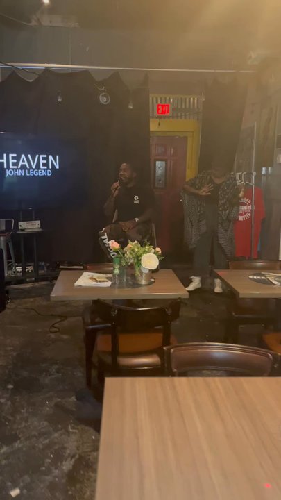 Shantell's Just Until Restaurant & Lounge - My husband and another beautiful person we met doing karaoke! So much fun. - Breakfast & Brunch Near Me - Sanford, Florida