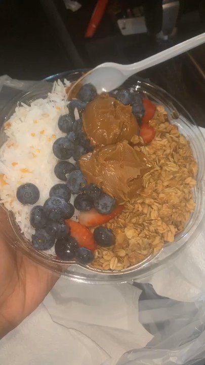 Baya Bar - Acai & Smoothie Shop - Pacific beach with cookie butter on top... absolutely delicious  fast service, good price. And they have the cutest little back drop! - Acai Bowls Near Me - Brooklyn, New York
