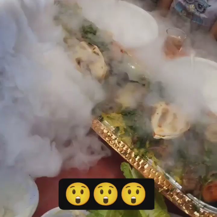 Alhalabi Restaurant - 1 meter family BBQ meal - served with special effects for Eid al-Adha - Middle Eastern Near Me - Ottawa, Ontario