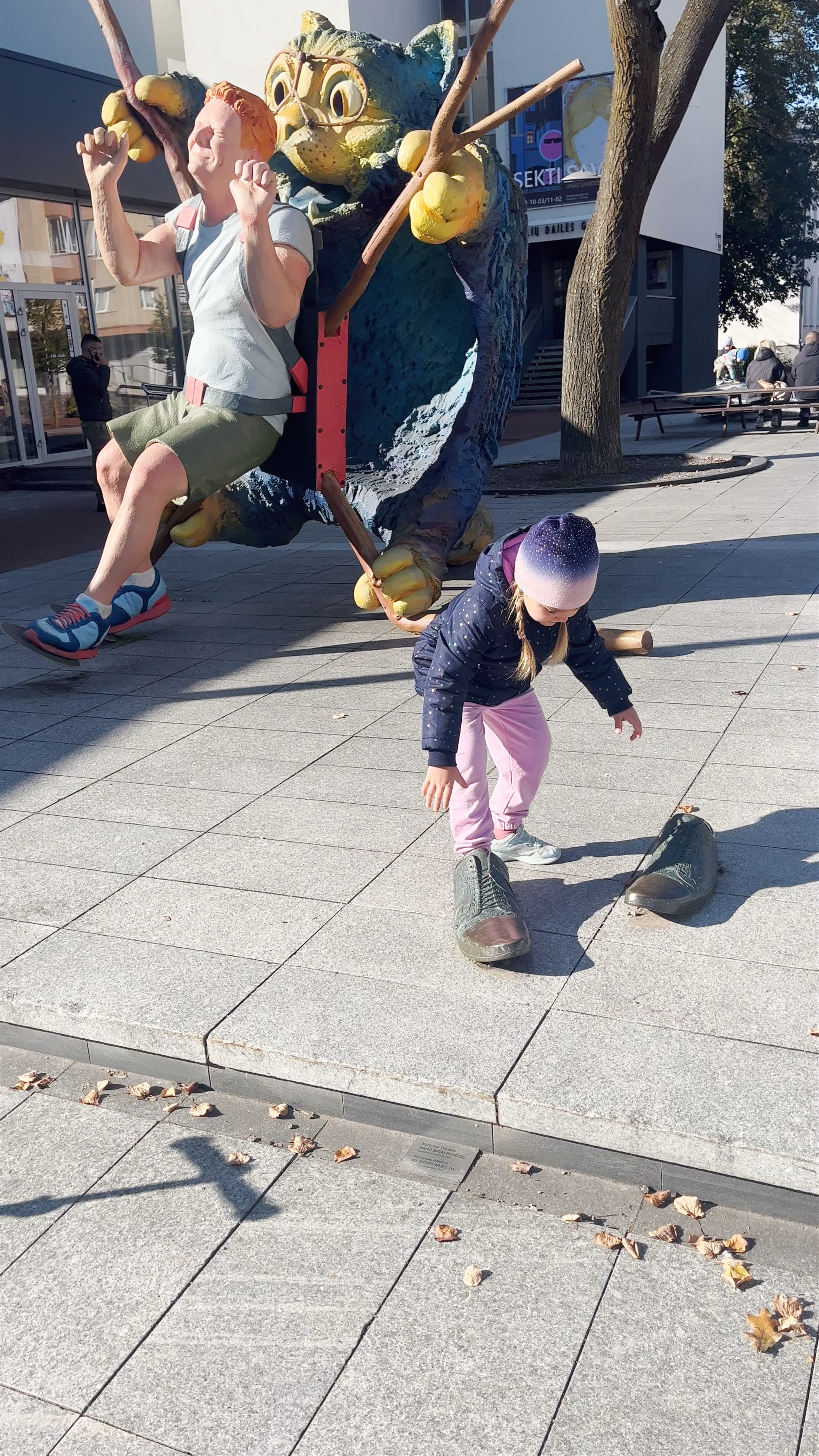 Whimsical Art and Sunny Stroll in Šiauliai City Center