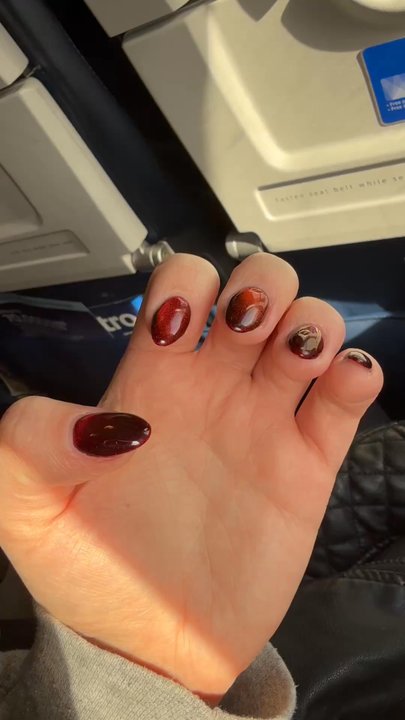 Holmdel Nails - So u can see the cat eye effect - Nail Salons Near Me - Holmdel, New Jersey