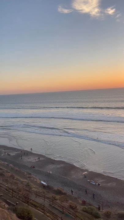 Beacon's Beach - 11/25/23 sunset after hiking with my H. Thank you, Jesus, for this gift. - Beaches Near Me - Encinitas, California