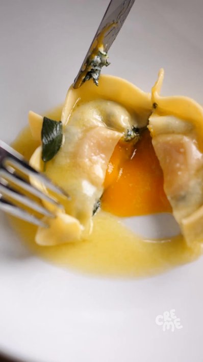Raviolo with Spinach & Ricotta 