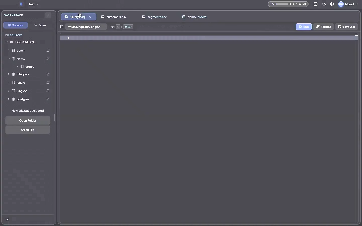 Varan — Query every database in one window image 1