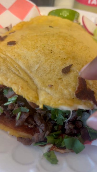 Tacos Frontera - Inside the asada mulita - Tacos Near Me - Katy, Texas