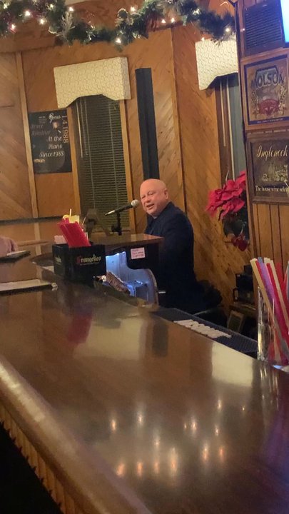 George's Steak House - Piano Man!  Quite an entertainer! - Steakhouses Near Me - Appleton, Wisconsin