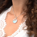 Larimar Cloud Necklace Sterling Silver Marahlago