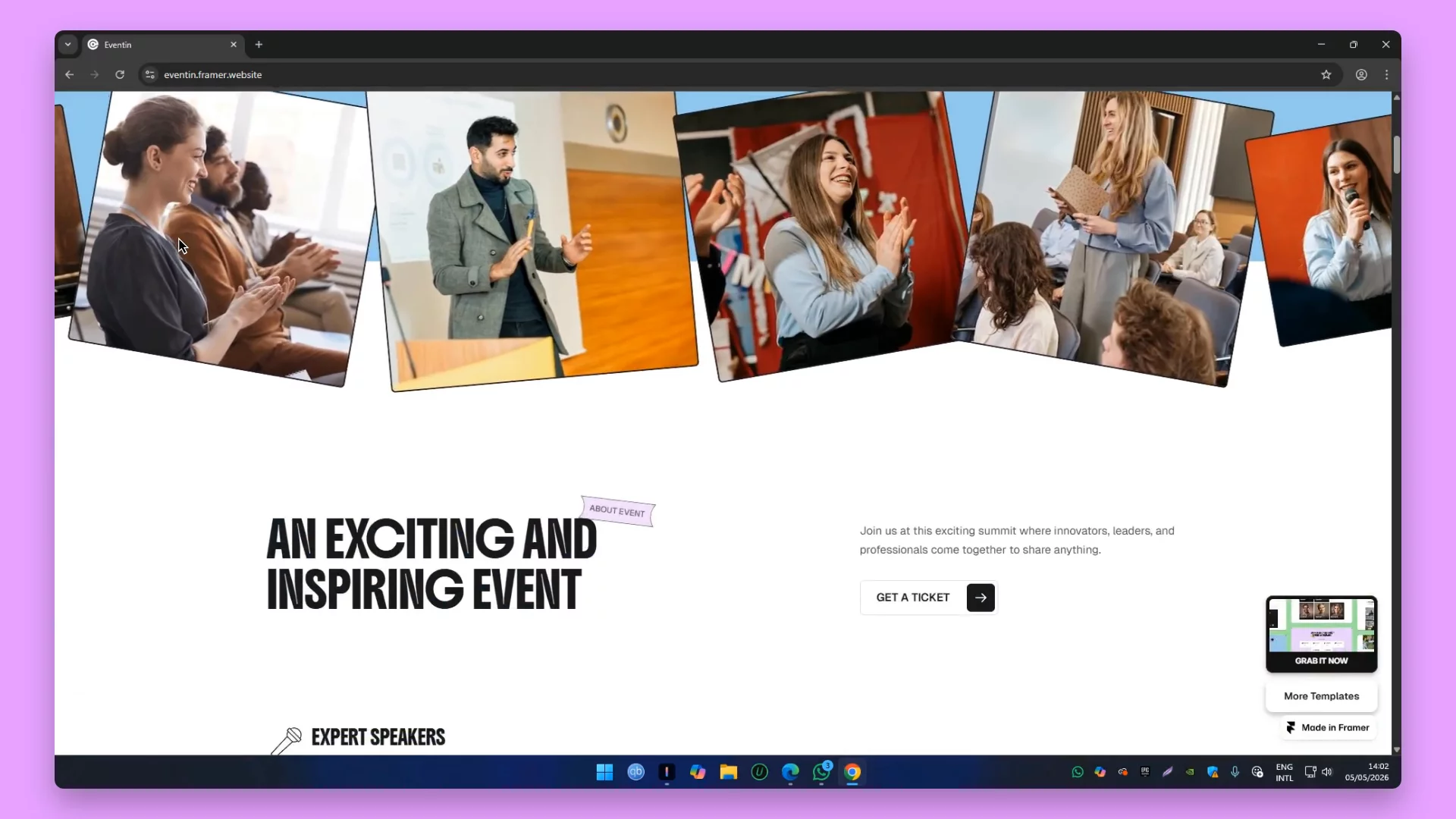 Eventin - Event Management Framer Templatehttps://eventin.framer.website/