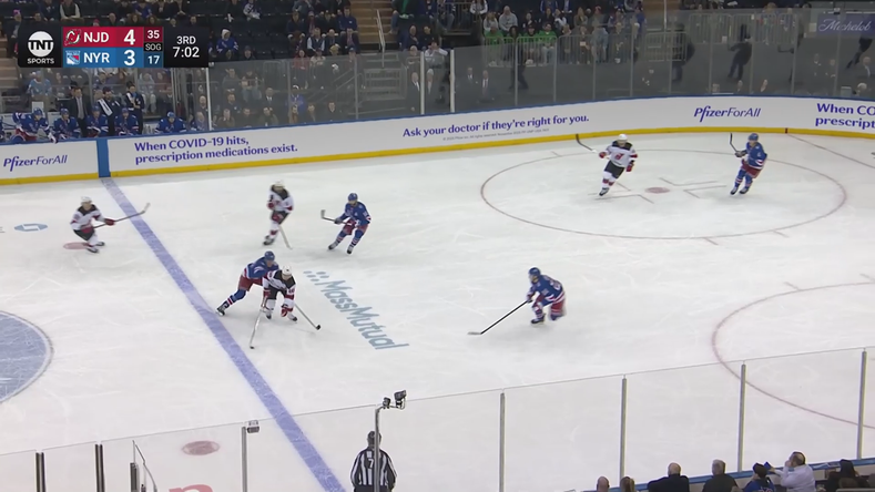 Hughes continues ownership of the Rangers with 5-3 goal · Mar 18, 2026