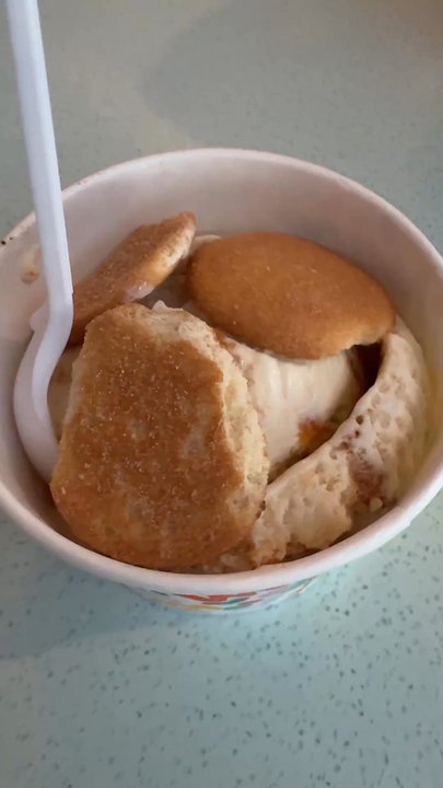 Amy's Ice Creams - peach cobbler ice cream with Nilla Vanilla Waffers - Ice Cream & Frozen Yogurt Near Me - Austin, Texas
