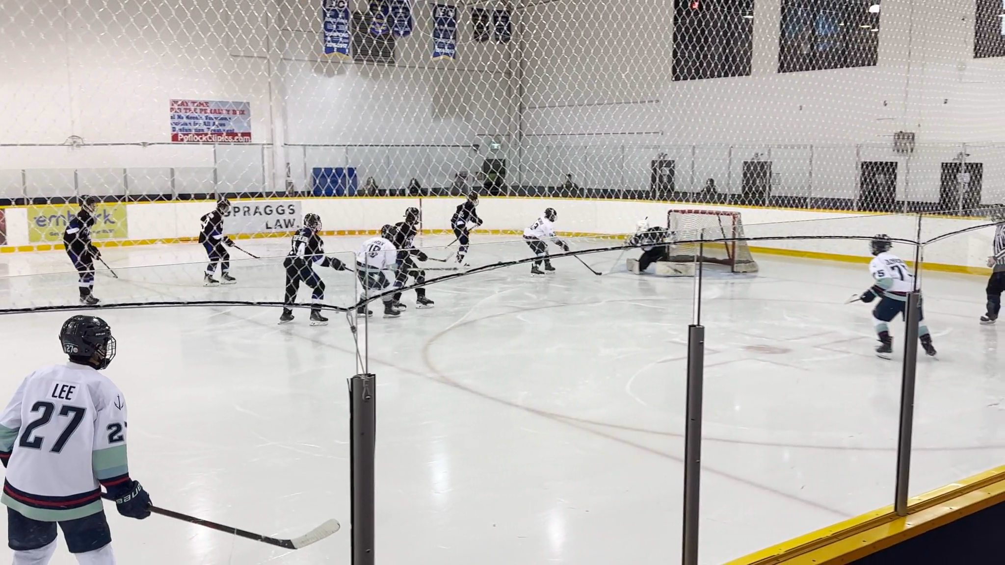 Jack Larsen's Powerplay Assist: Skillful Puck Carry vs Wenatchee. #18 White, Def.