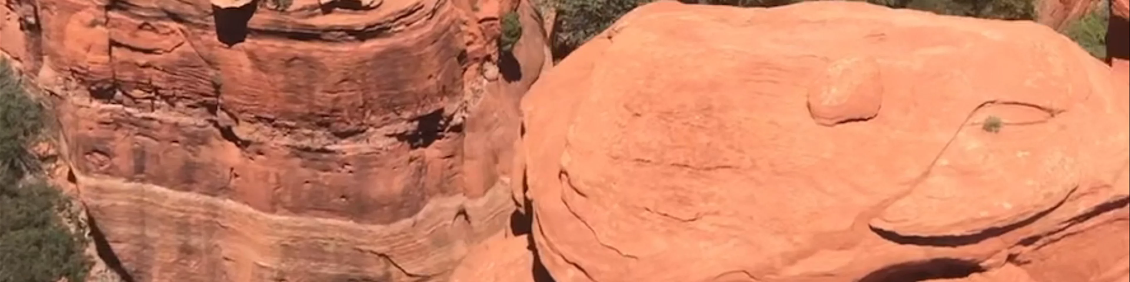 The Red Rocks in Oak Creek Canyon