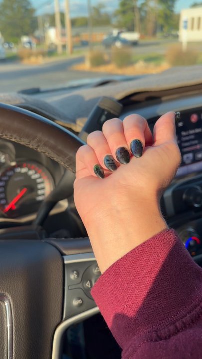 Glo Nail Bar - Halloween cat eye nails (Mimi's idea!) - Nail Salons Near Me - Clarksville, Tennessee