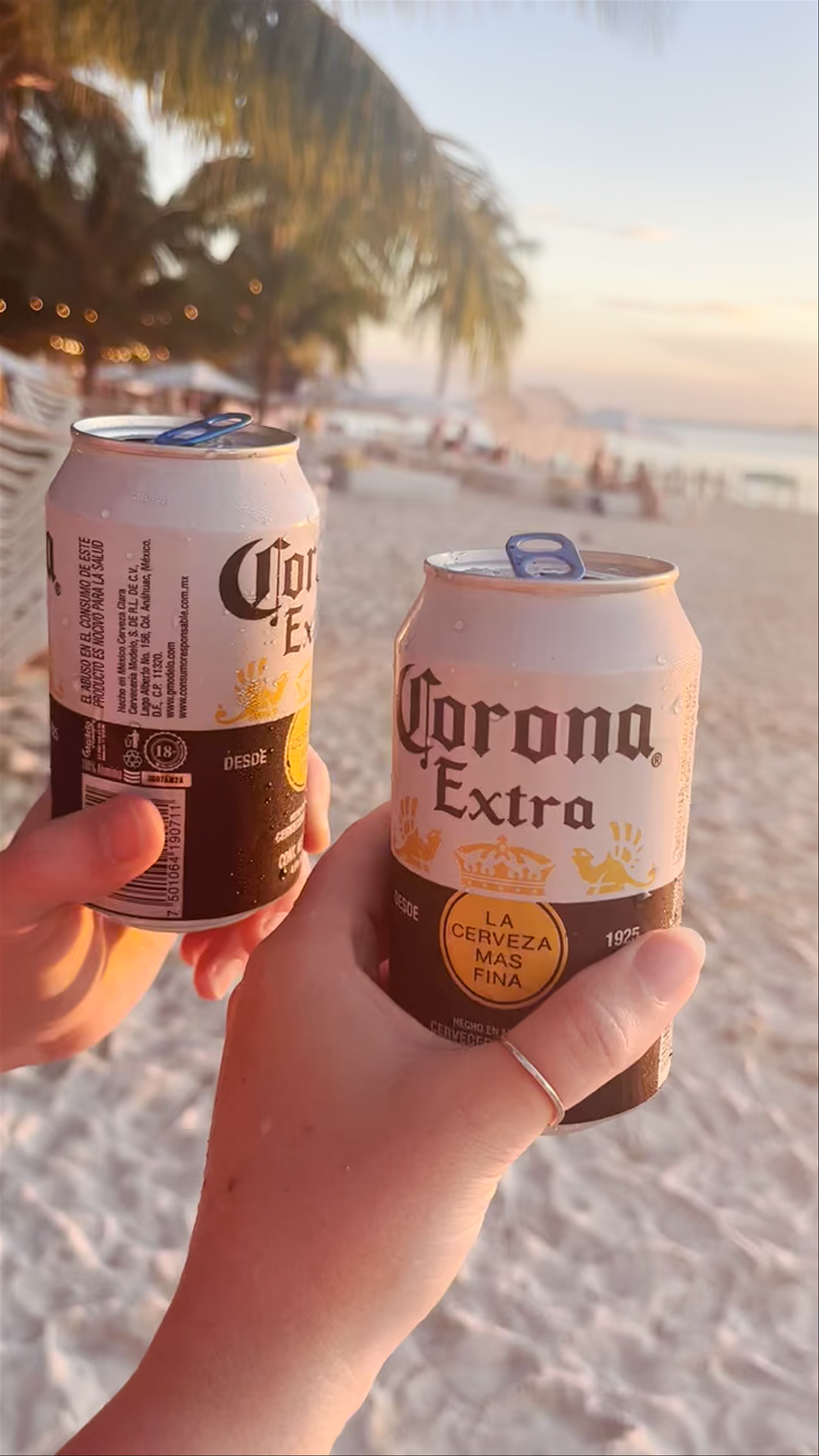 Sunset Cheers at Playa Norte, Isla Mujeres
