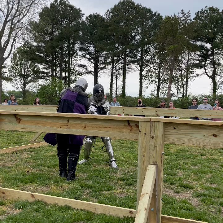Bacon's Castle - Sword fighting at Village Faire - Museums Near Me - Surry, Virginia