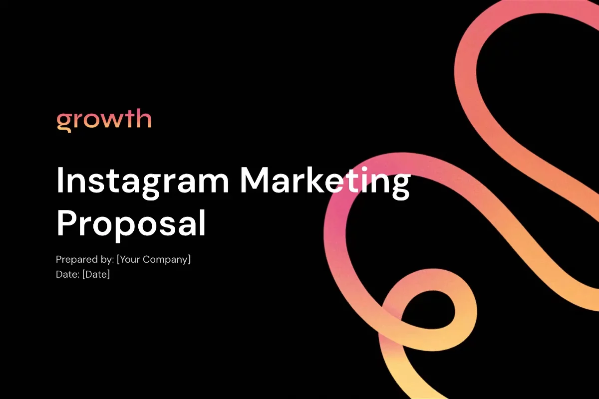 Preview of Instagram Marketing Proposal Template