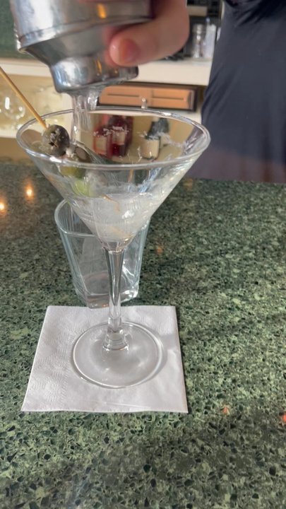 Fishbones - Blue cheese elixir Dirty martini - Seafood Near Me - Chelmsford, Massachusetts