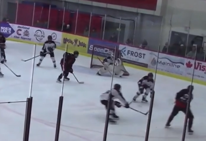 Roman Singh's Incredible Glove Save Through Traffic | Valley West Giants AAA U18