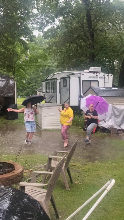 Whispering Pines Campground - Even on rainy days, they have fun - Campgrounds Near Me - Holmen, Wisconsin