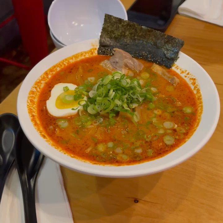 GoBistro - In-Action Spicy Tonkotsu Ramen! - Sushi Bars Near Me - Hollywood, Florida