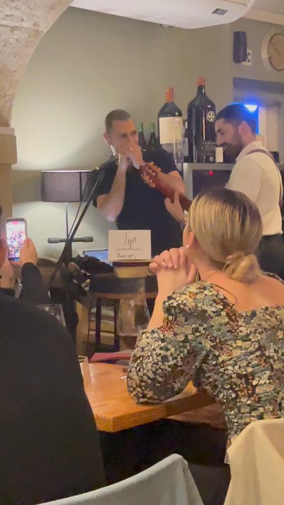 Grapes & Bites - Ricardo making music! - Wine Bars Near Me - Lisbon, 11