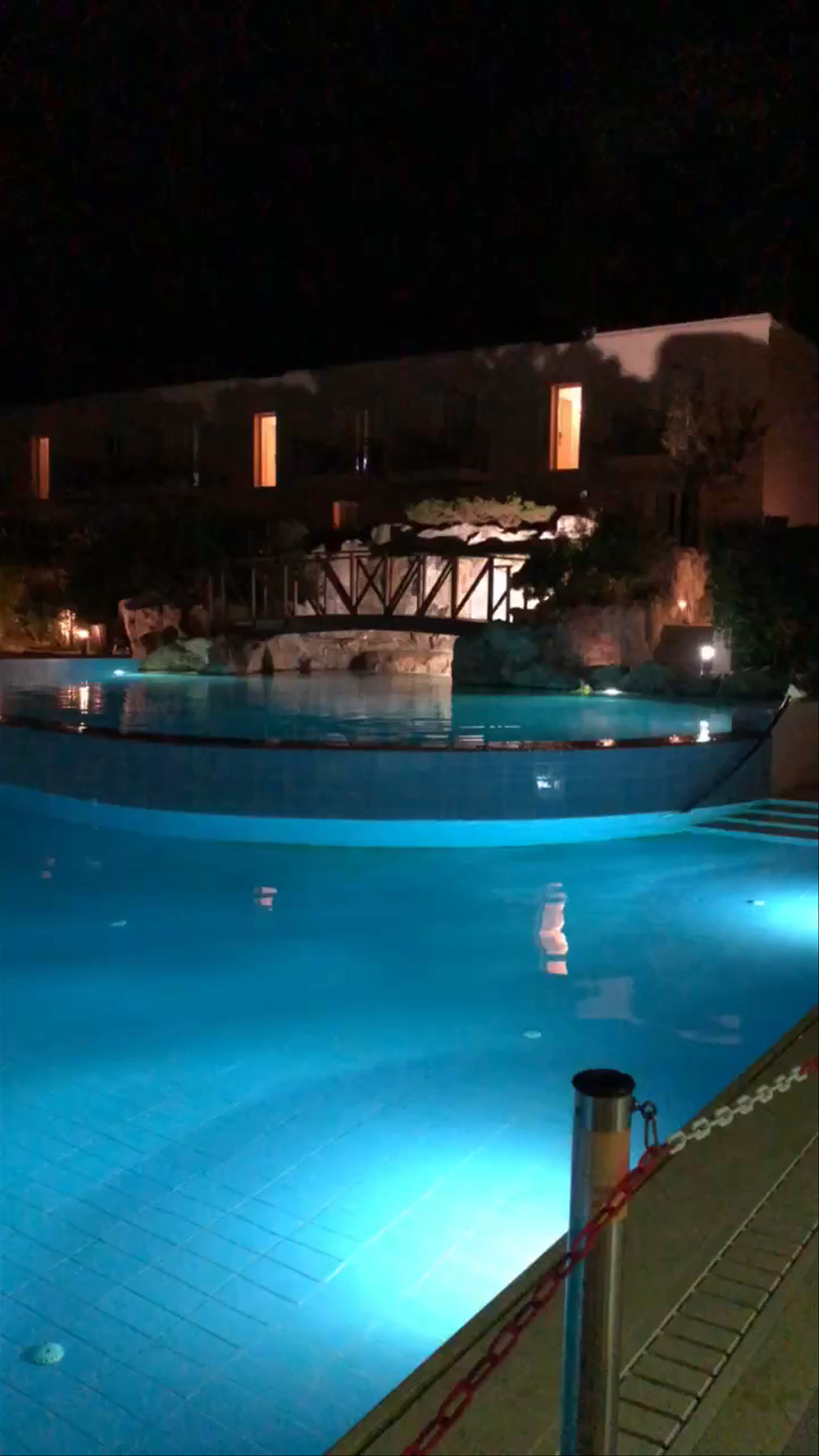 Grecotel Larissa Imperial Nighttime Poolside Serenity