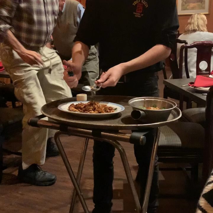 Trey Yuen Cuisine Of China - Spicy Flaming Chicken Table Presentation - Chinese Near Me - Mandeville, Louisiana