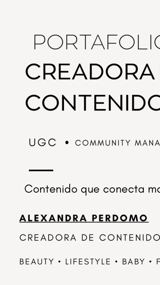 Vídeo UGC 1 de Alexandra Gabriela