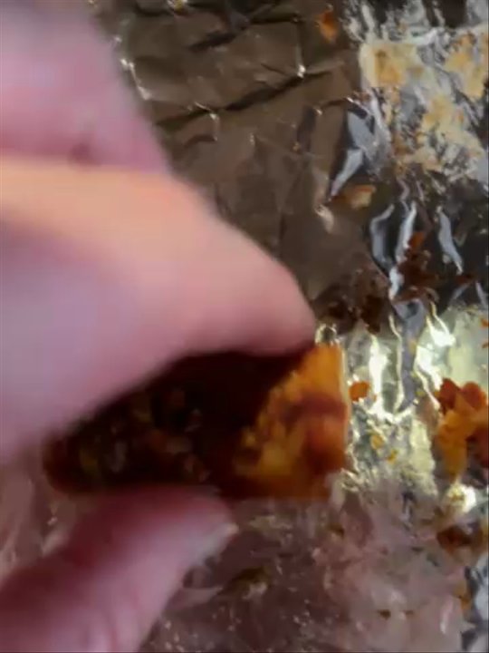 Pizza King - Showing a piece I had cut off to show how hard and tough it was it honestly felt like it was reheated and not fresh at all - Pizza Near Me - New Castle, Indiana