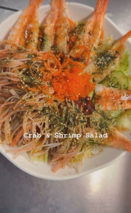 Asian Grill - Crab and Shrimp Salad - Japanese Near Me - Tulare, California