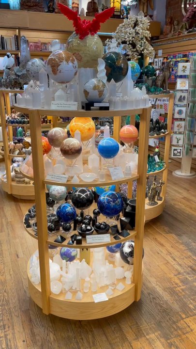 Crystal Magic - In addition to selling numerous precious stones, Crystal Magic also sells beautifully crafted planetary globes that slowly rotate - Bookstores Near Me - Flagstaff, Arizona
