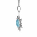 Sun Necklace with larimar