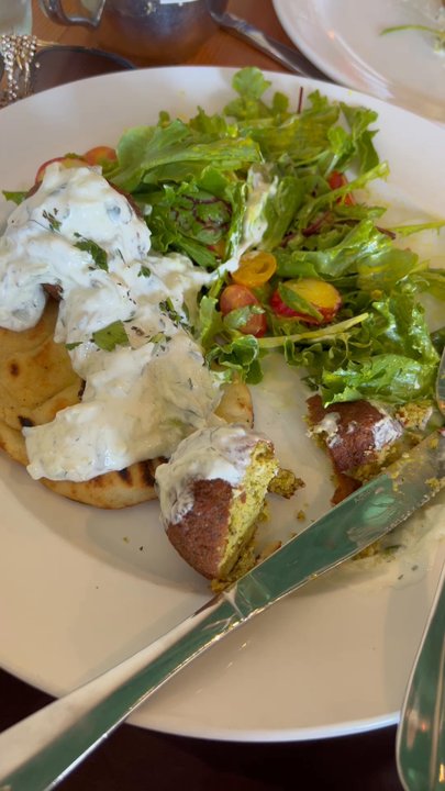 SAP Brunch - I ordered falafel dish it's not bad if you are cravings it but it's not like the original arabic recipe - Breakfast & Brunch Near Me - Appleton, Wisconsin