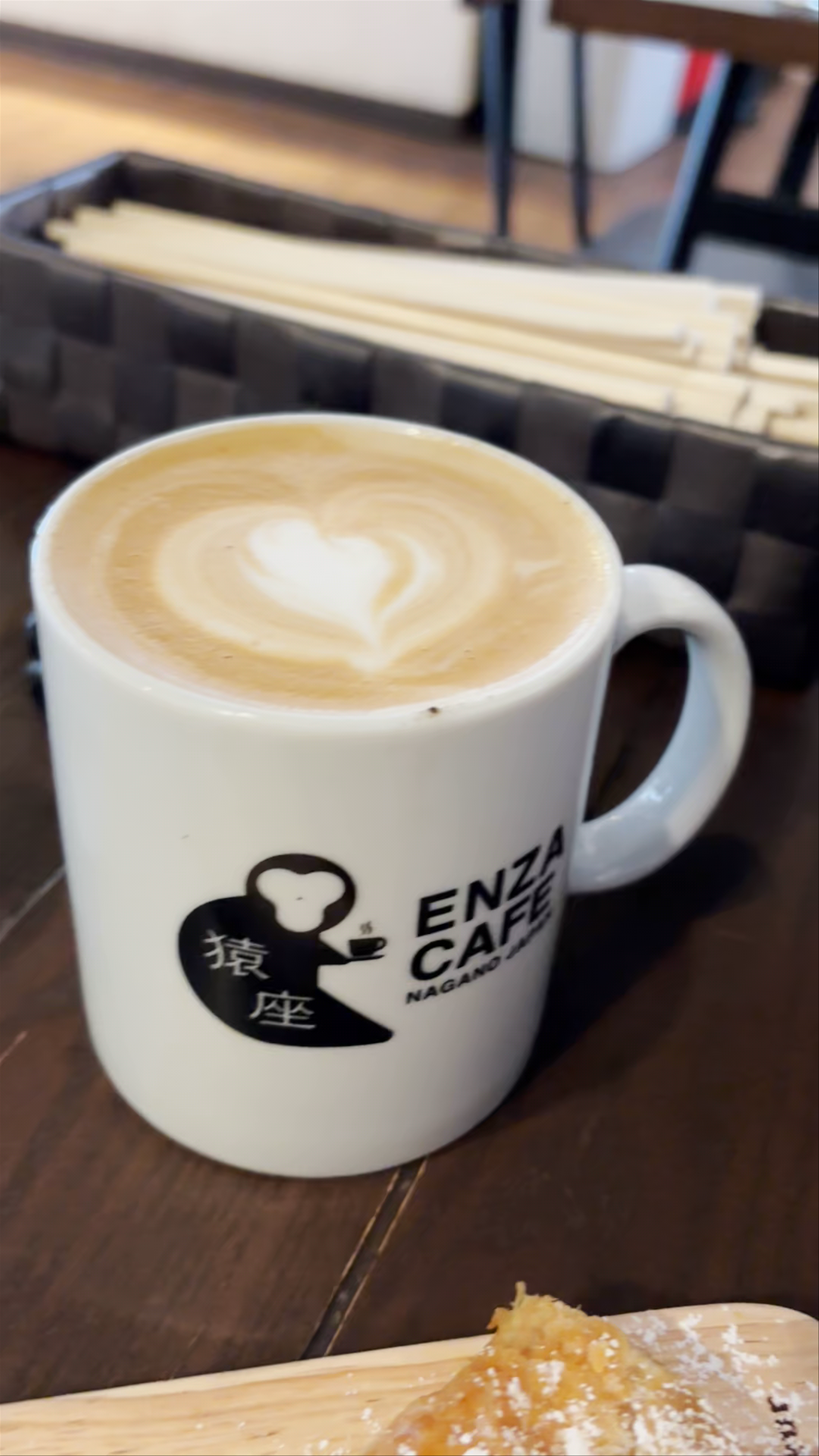 Cozy Coffee Moment at Enza Cafe & Ramen in Yamanochi, Nagano