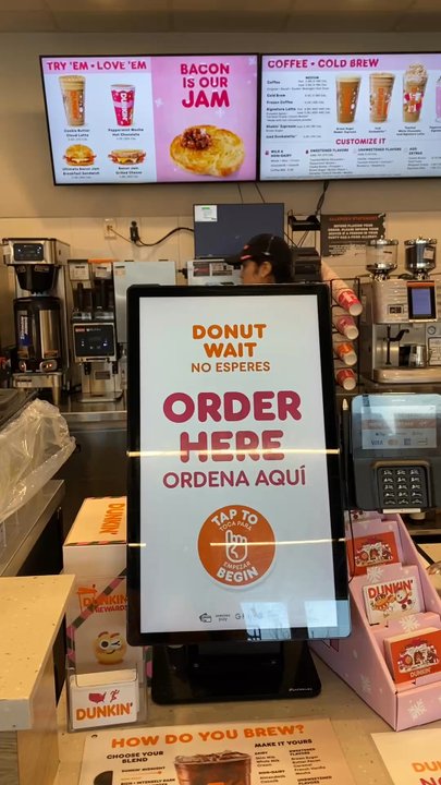 Dunkin' - Kiosk to place your order - Donuts Near Me - Tupelo, Mississippi