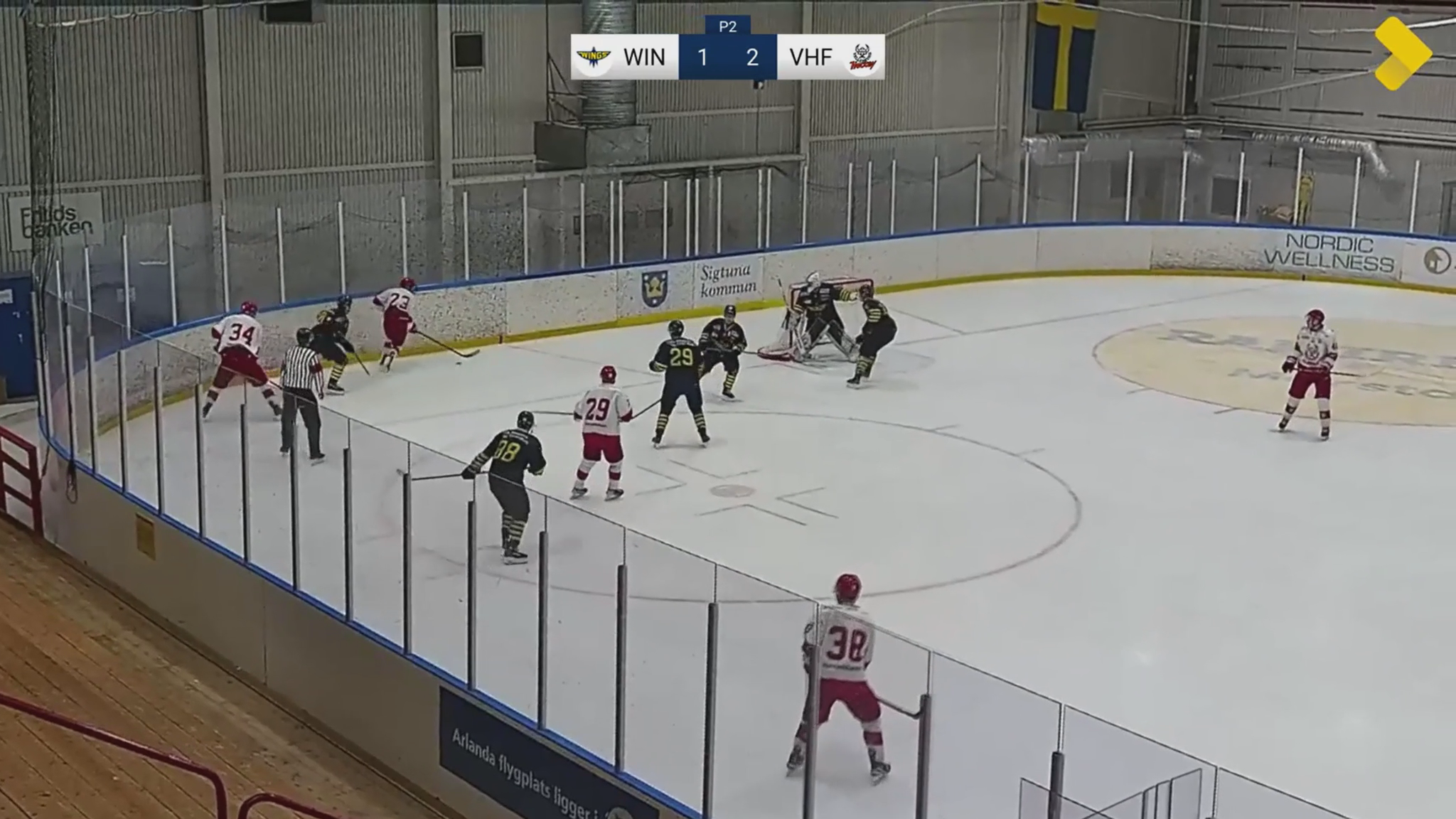 Vojtech Mrazek #16 Defensive Hit & Saving poke