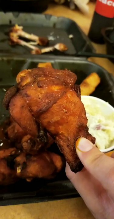Q Barbeque - Buffalo wings were amazing&potato salad was really good also! - Barbeque Near Me - Glen Allen, Virginia