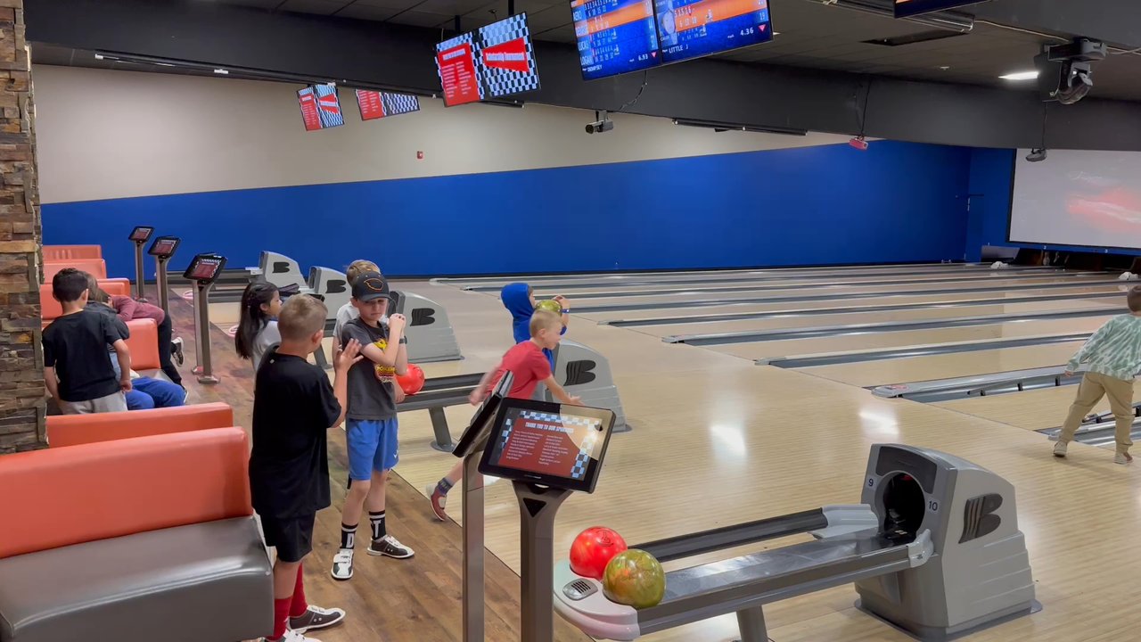 SuperPlay - Kiddos bowling portion of the party! - Laser Tag Near Me - Beaverton, Oregon