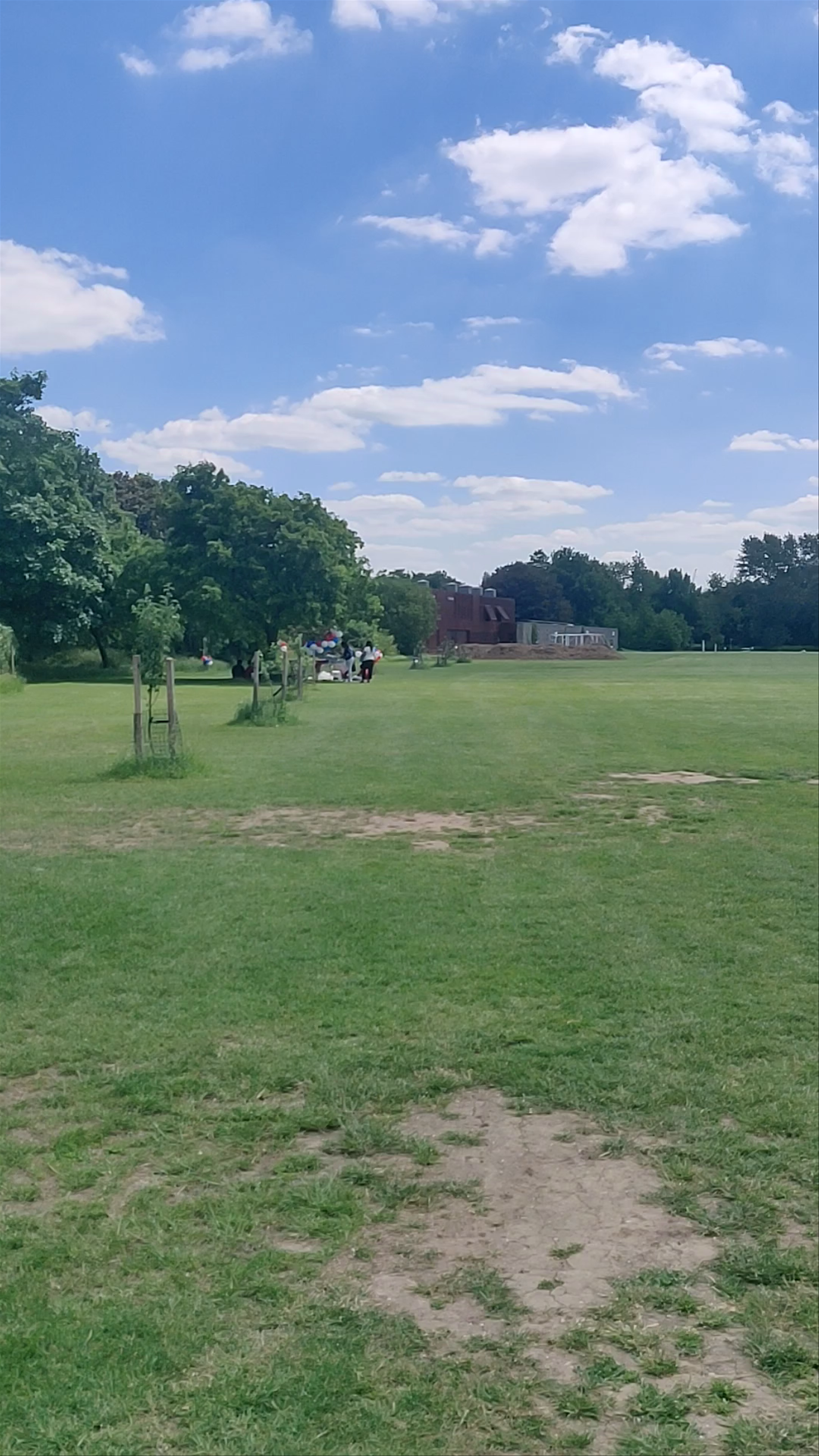 Sunny Leisure Time at Hackney Marshes Pavilion, London