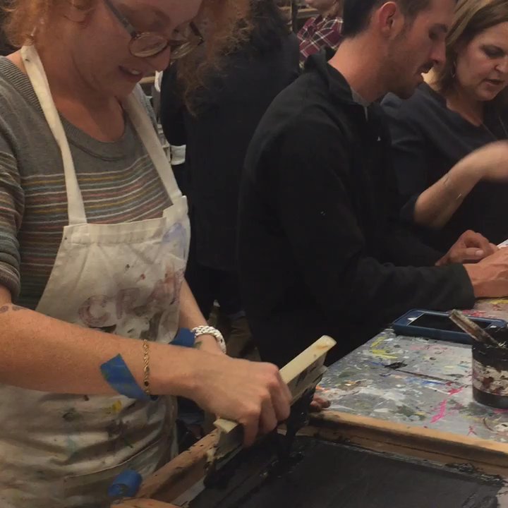CRAFT - Screen printing by hand! Pretty neat! - Arts & Crafts Near Me - Austin, Texas