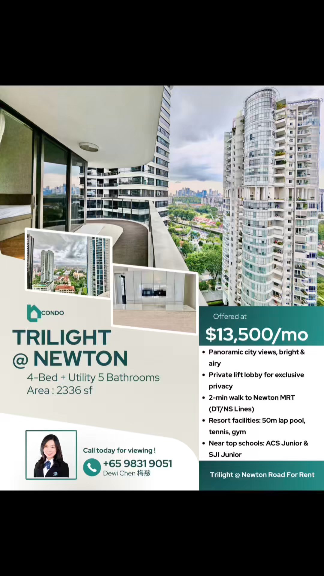 4 Bed Condo for Rent in  Trilight - Image 19