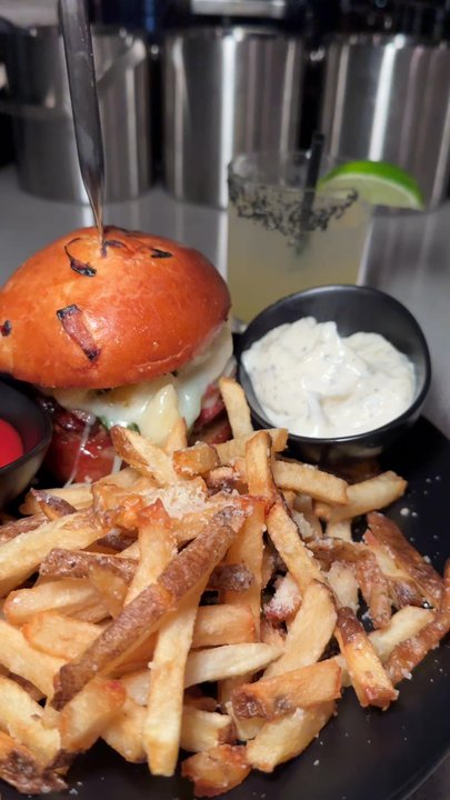 Soma Tulsa - Island Burger  with the best fries! Aioli  is top tier - New American Near Me - Tulsa, Oklahoma