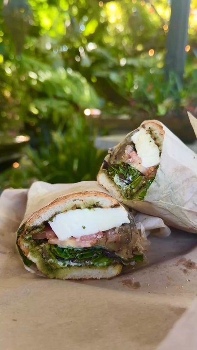 Jackson Market - April 29, 2025 | Patio Scenery! Lunch w/friends! | Eggplant Panini! - Grocery Near Me - Culver City, California