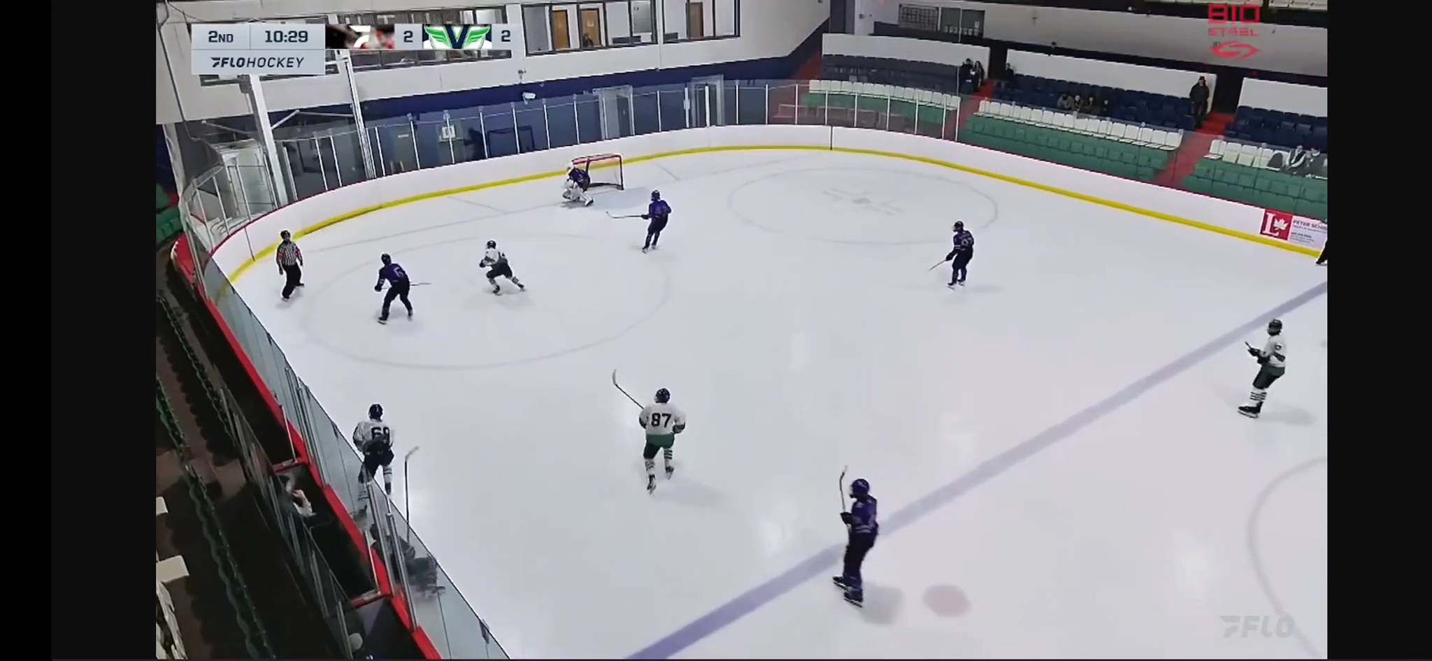 Nice Hit on the blueline Volts vs. Bishops Collège