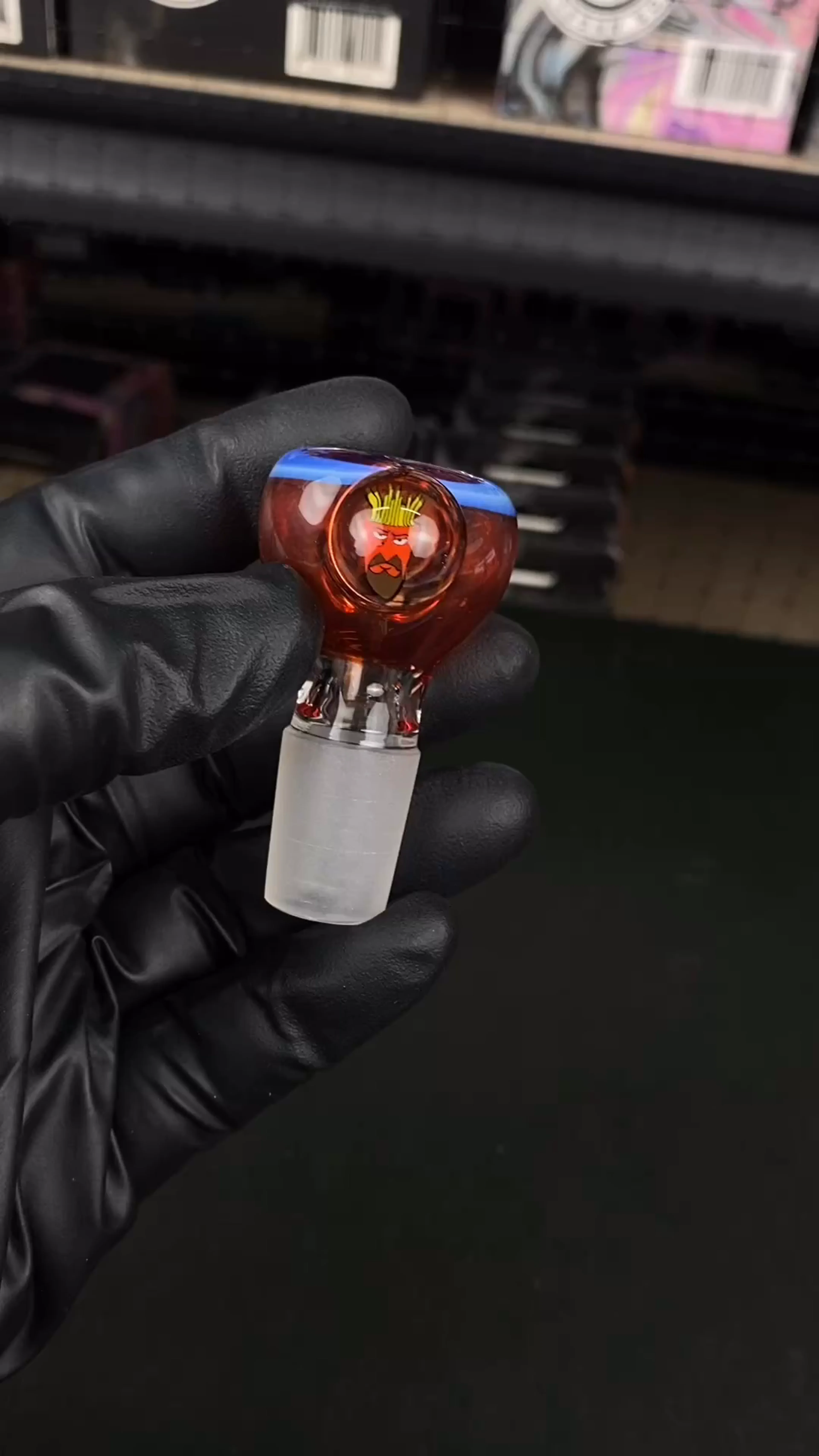 Preview pic of 18mm Single Hole Bowl Slide by Keys Glass
